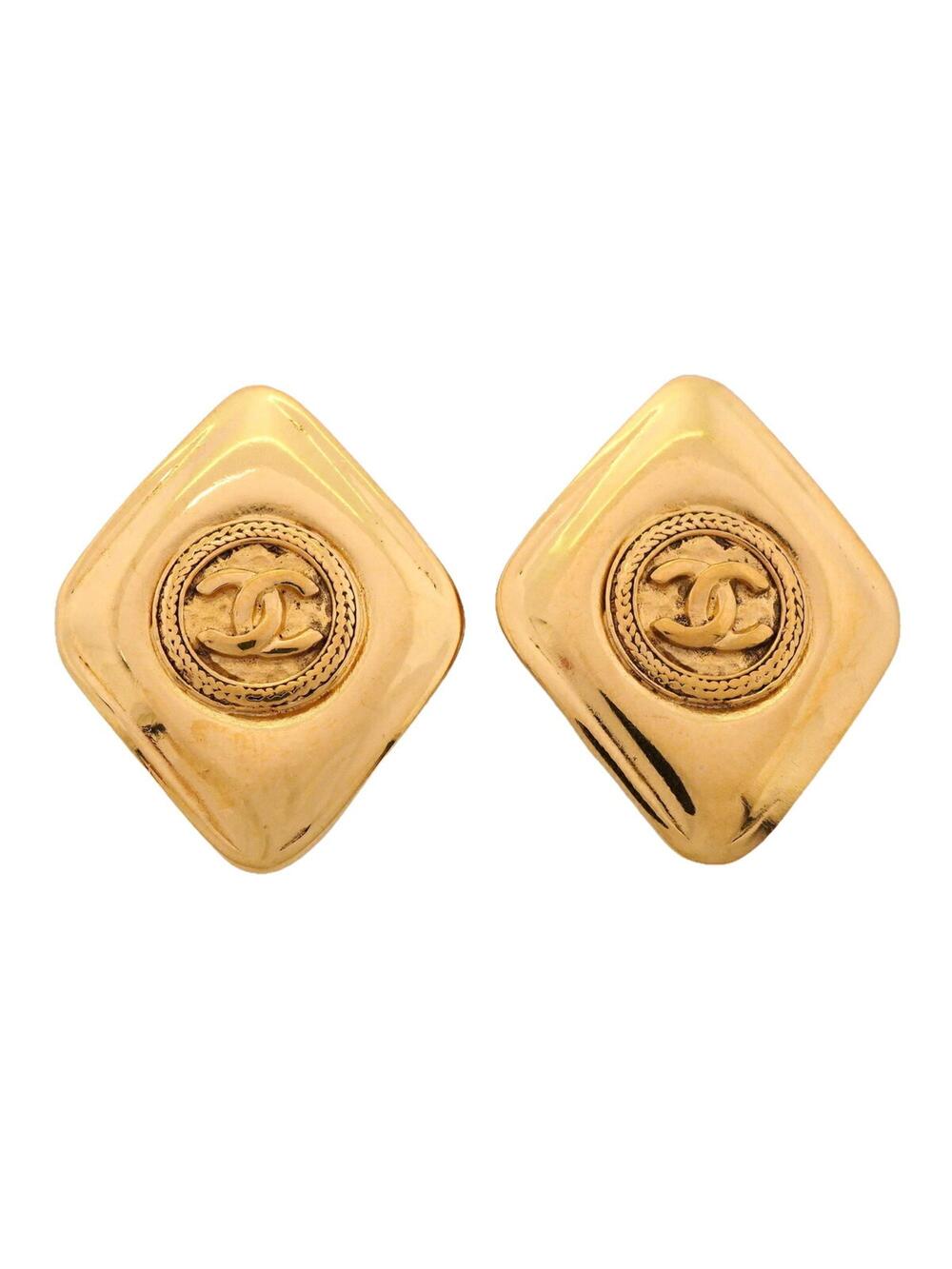 Chanel Cc Logo Clip-On Earrings Metal #377905C59B